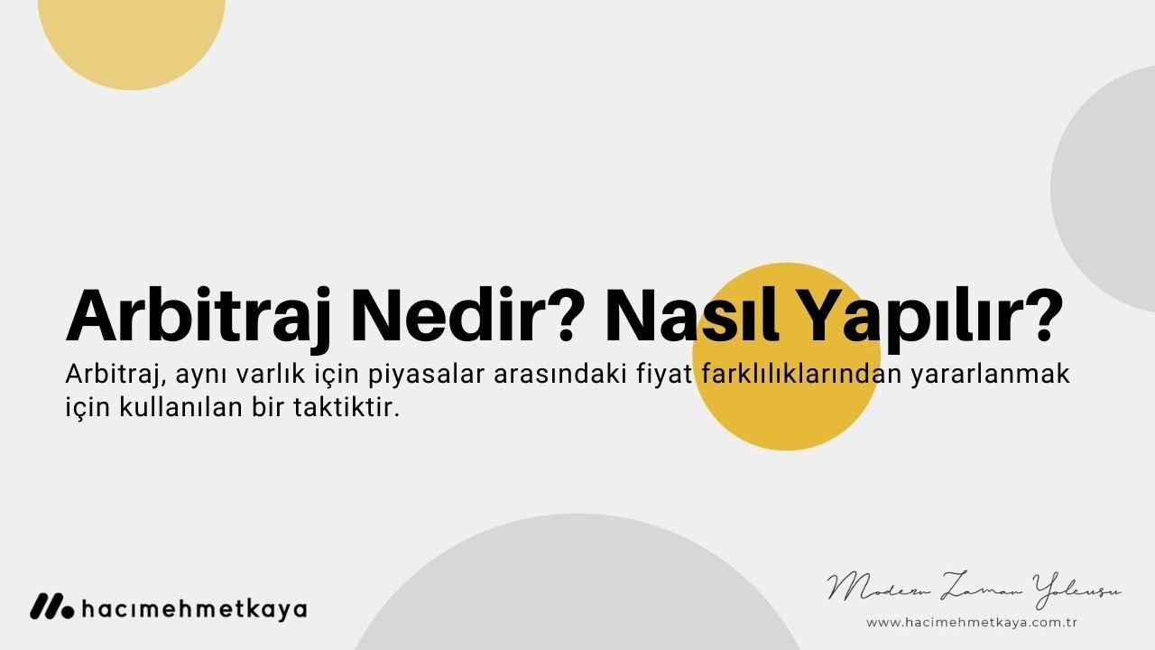 Arbitraj Nedir