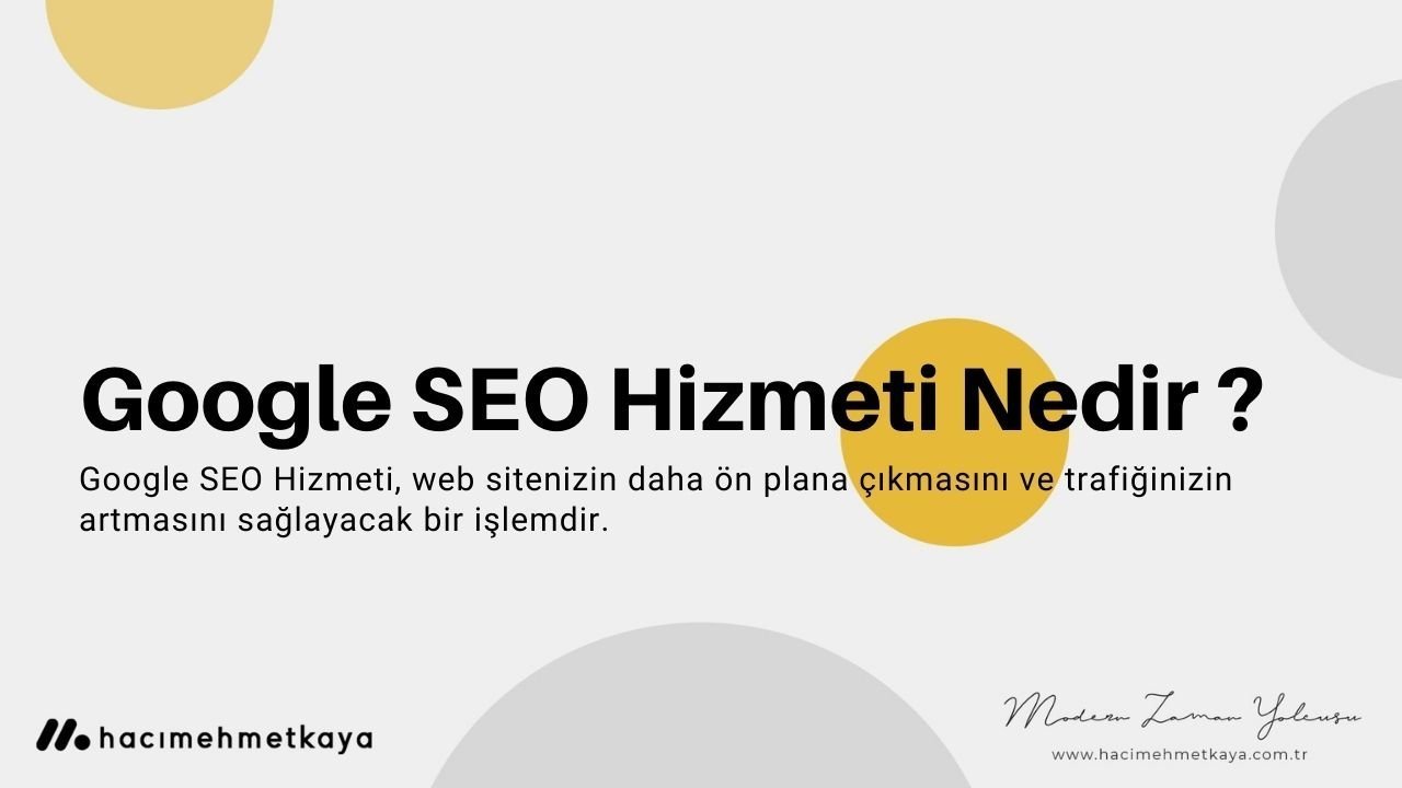 Google SEO Hizmeti-seo