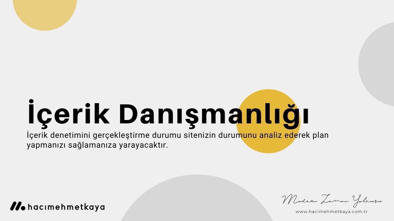 İçerik Danışmanlığı